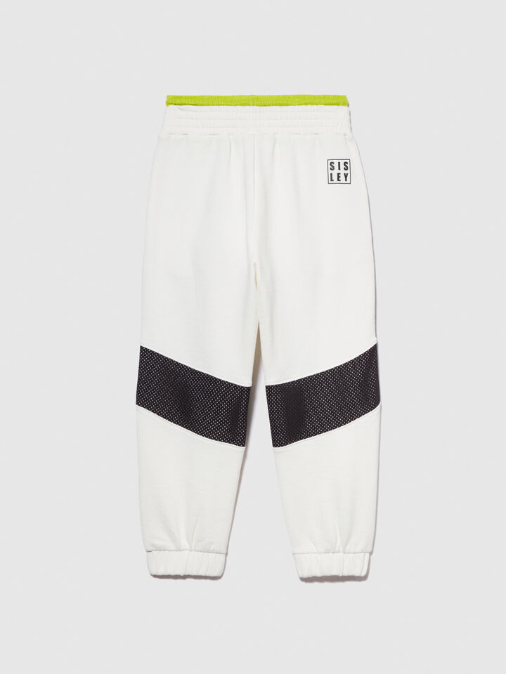 Sporty joggers - boys' trousers - White | Sisley Young image number 3